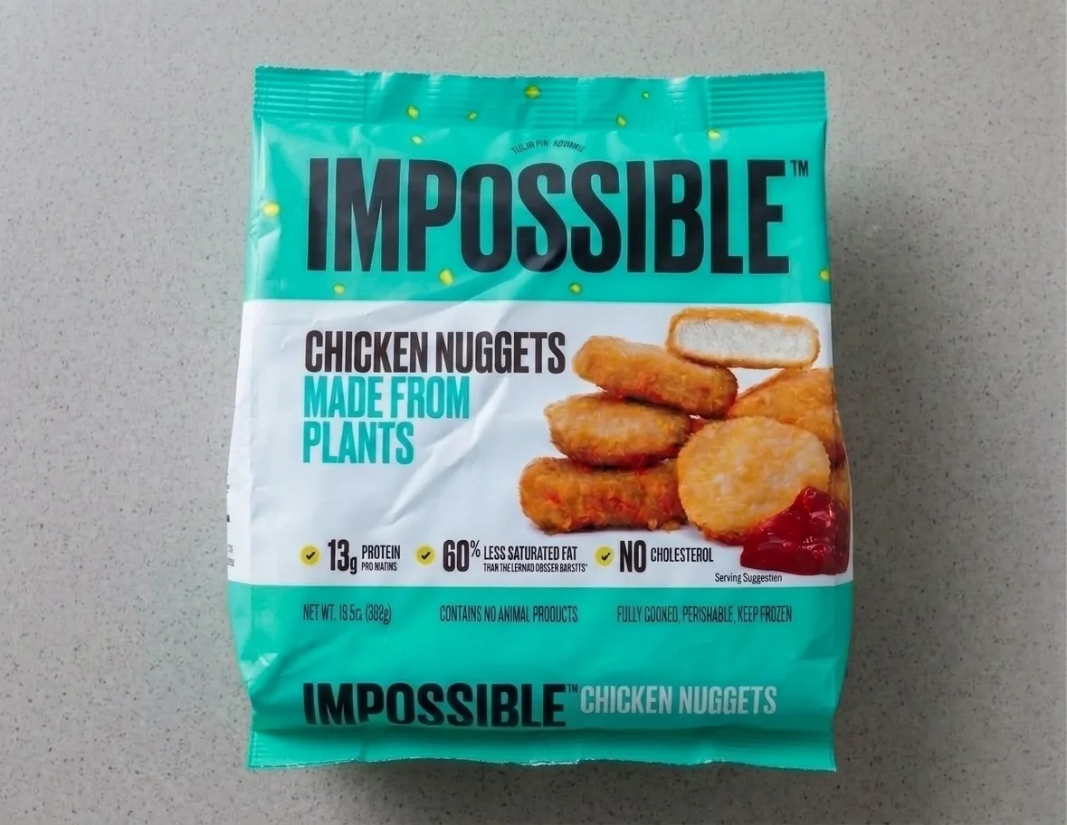 Impossible chicken nuggets packaging